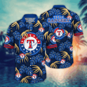 Texas Rangers MLB Flower Hawaii Shirt   For Fans, Summer Football Shirts