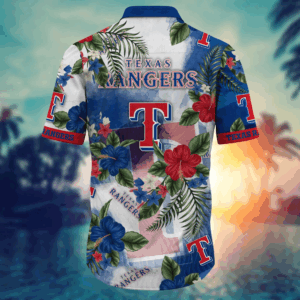 Texas Rangers MLB Flower Hawaii Shirt  For Fans, Summer Football Shirts