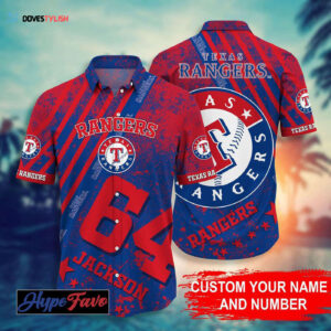 Custom Texas Rangers MLB Hawaiian Shirt - Personalize Your Style