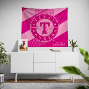 Texas Rangers Pink Motion Tapestry – Official MLB Merchandise