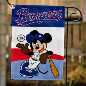 Texas Rangers x Mickey Baseball Flag – MLB Premium Flag for Fans
