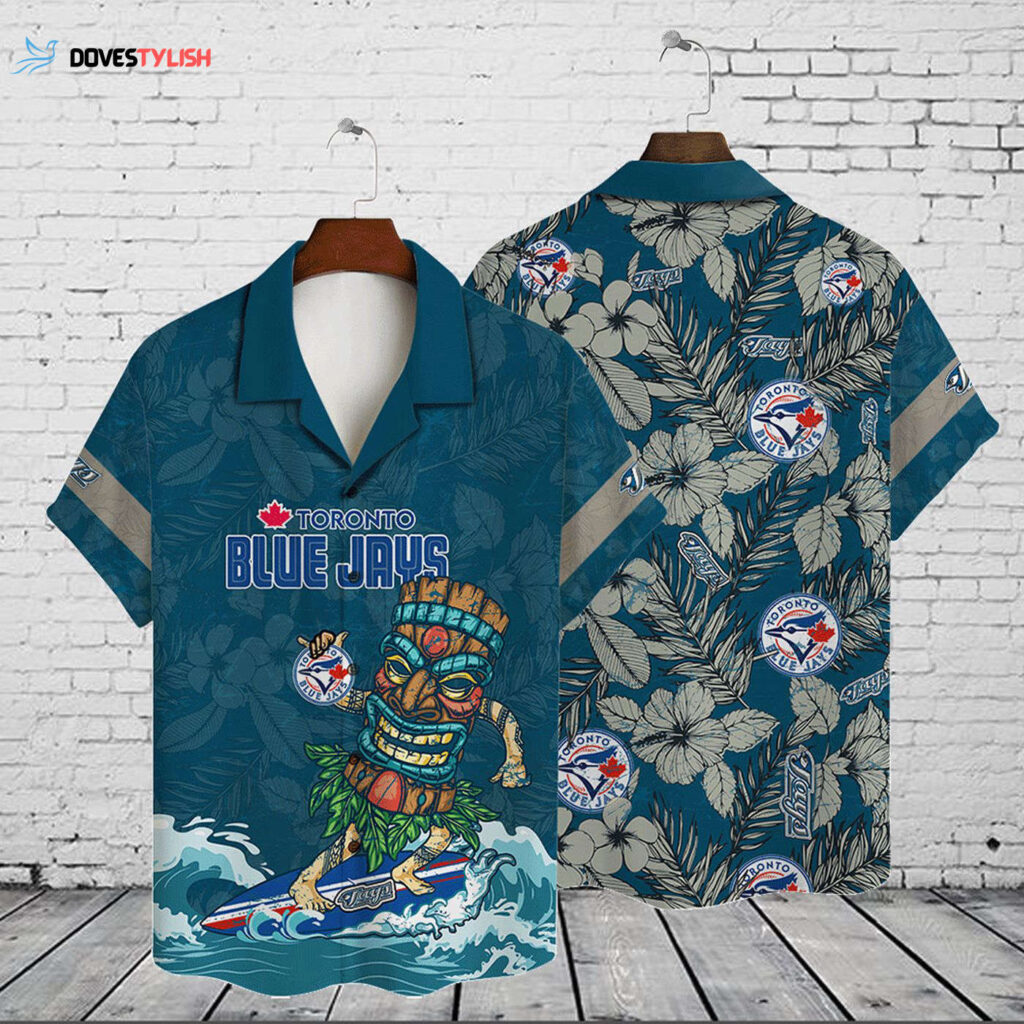 Toronto Blue Jays 2023 AOP 3D Button Hawaiian Shirt – Perfect Gift for Men Dad Father V16