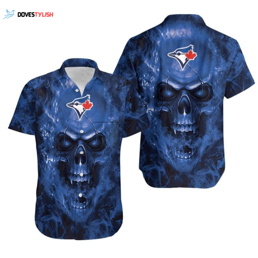 Toronto Blue Jays Fan Skull Hawaiian Shirt – Official MLB Merchandise