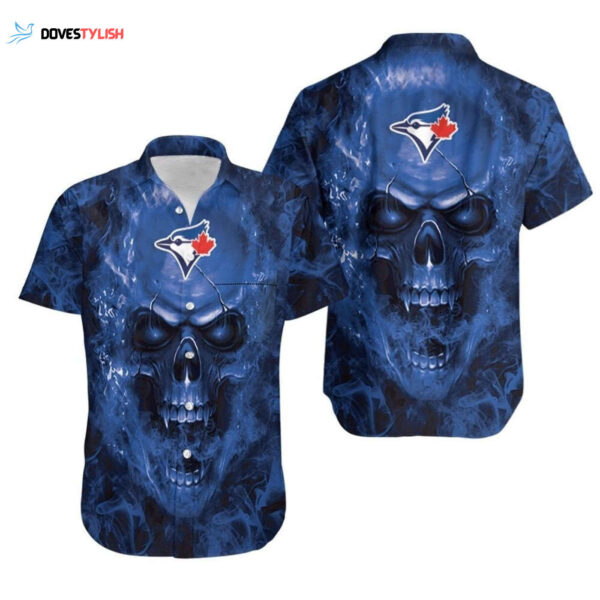 Toronto Blue Jays Fan Skull Hawaiian Shirt – Official MLB Merchandise
