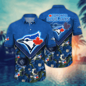 Toronto Blue Jays MLB Flower Hawaii Shirt   For Fans, Custom Summer Football Shirts