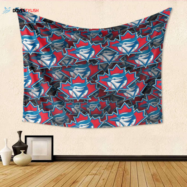 Toronto Blue Jays Fan Gift: 3D Full Printing Tapestry – Perfect for Baseball Enthusiasts!