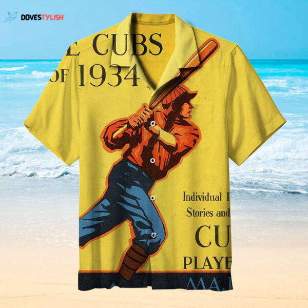 Rare Vintage Chicago Cubs Hawaiian Shirt – Limited Edition Collectible