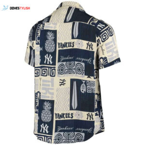 Vintage New York Yankees Hawaiian Shirt - Retro MLB Baseball Fan Gear