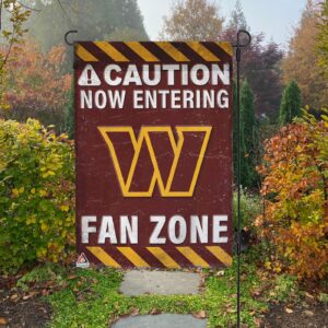 Washington Commanders Fan Zone Flag, NFL Welcome Sport Flag – House Garden Decor Gift – House Garden Decor Gift