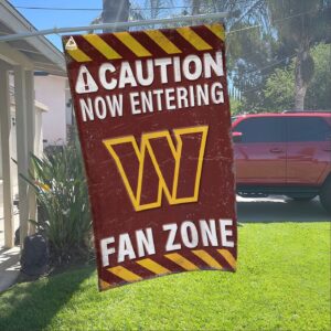Washington Commanders Fan Zone Flag, NFL Welcome Sport Flag - House Garden Decor Gift - House Garden Decor Gift 3