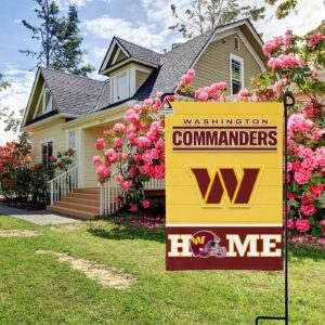 Washington Commanders Football Flag, Major Tuddy Mascot Personalized Football Fan Welcome Flags, Custom Family Name NFL Decor - House Garden Decor Gift 3