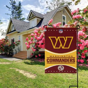 Washington Commanders Football Team Flag, NFL Premium Two-sided Vertical Flag – House Garden Decor Gift
