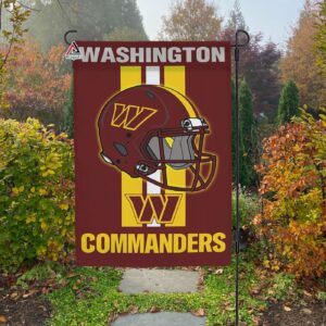 Washington Commanders Helmet Vertical Flag, Commanders NFL Outdoor Flag – House Garden Decor Gift