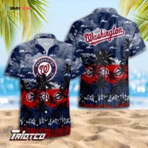 Washington Nationals Hawaiian Shirt Gift for Men - Trending 3D Button Design for Dad Father - Perfect Summer Style