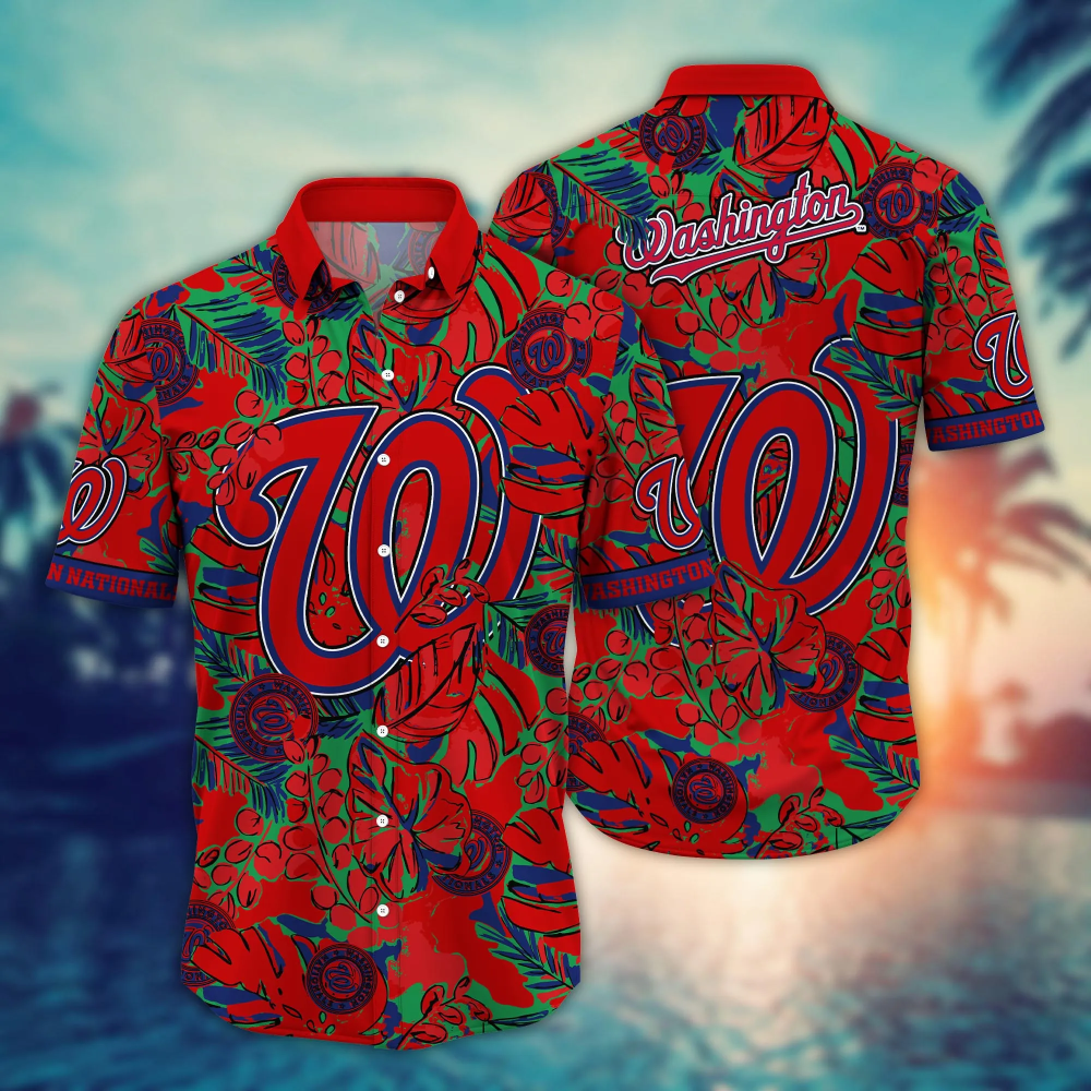 Washington Nationals MLB Flower Hawaii Shirt For Fans, Summer Football Shirts Washington Nationals MLB Flower Hawaii Shirt For Fans, Summer Football Shirts