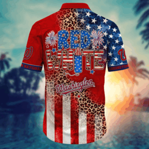 Washington Nationals MLB Hawaii Shirt Independence Day, Summer Shirts 3