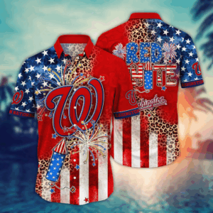 Washington Nationals MLB Hawaii Shirt Independence Day, Summer Shirts