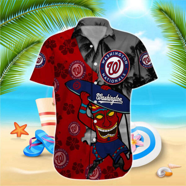 Washington Nationals MLB-Hawaiian Shirt Custom For Men Women
