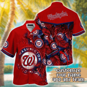 Washington Nationals MLB Summer Hawaii Shirt And TShirt, Custom Football Shirts