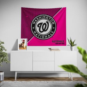 Custom Washington Nationals Pink Implosion Tapestry – Personalized Fan Decor