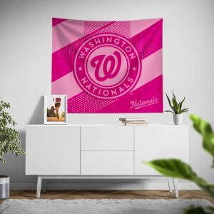 Washington Nationals Pink Motion Tapestry – Official MLB Team Merchandise