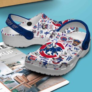 Water-proof Chicago Cubs White Clogs Gift for Men Women