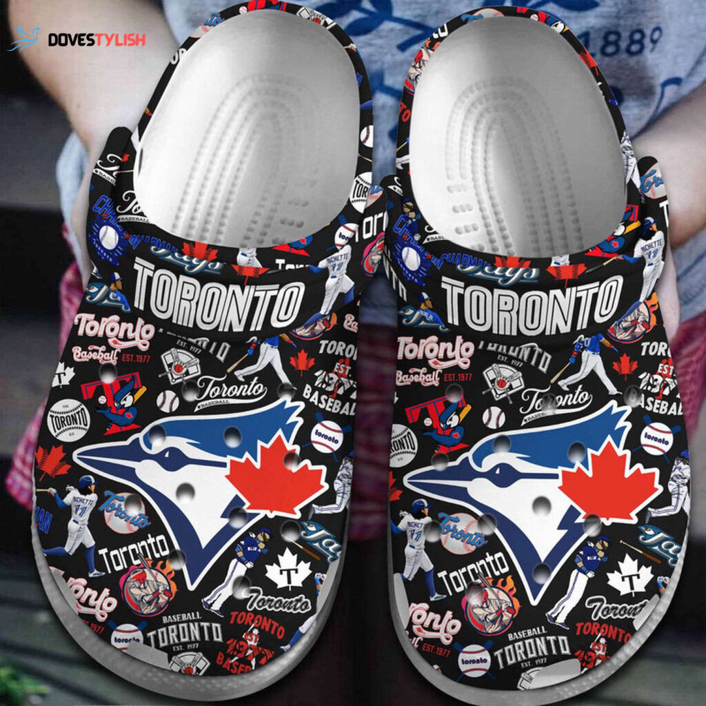Water-proof Toronto Blue Jays Black Clogs Gift for Men Women Water-proof Toronto Blue Jays Black Clogs Gift for Men Women