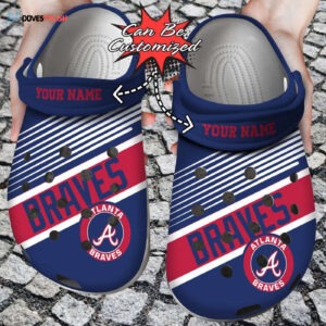 Water-Resistant Atlanta Braves Clogs Gift for Men Women